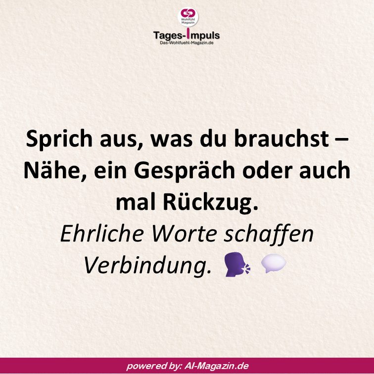 Dein Wohlfühl-Tagesimpuls powered by: AI-Magazin.de