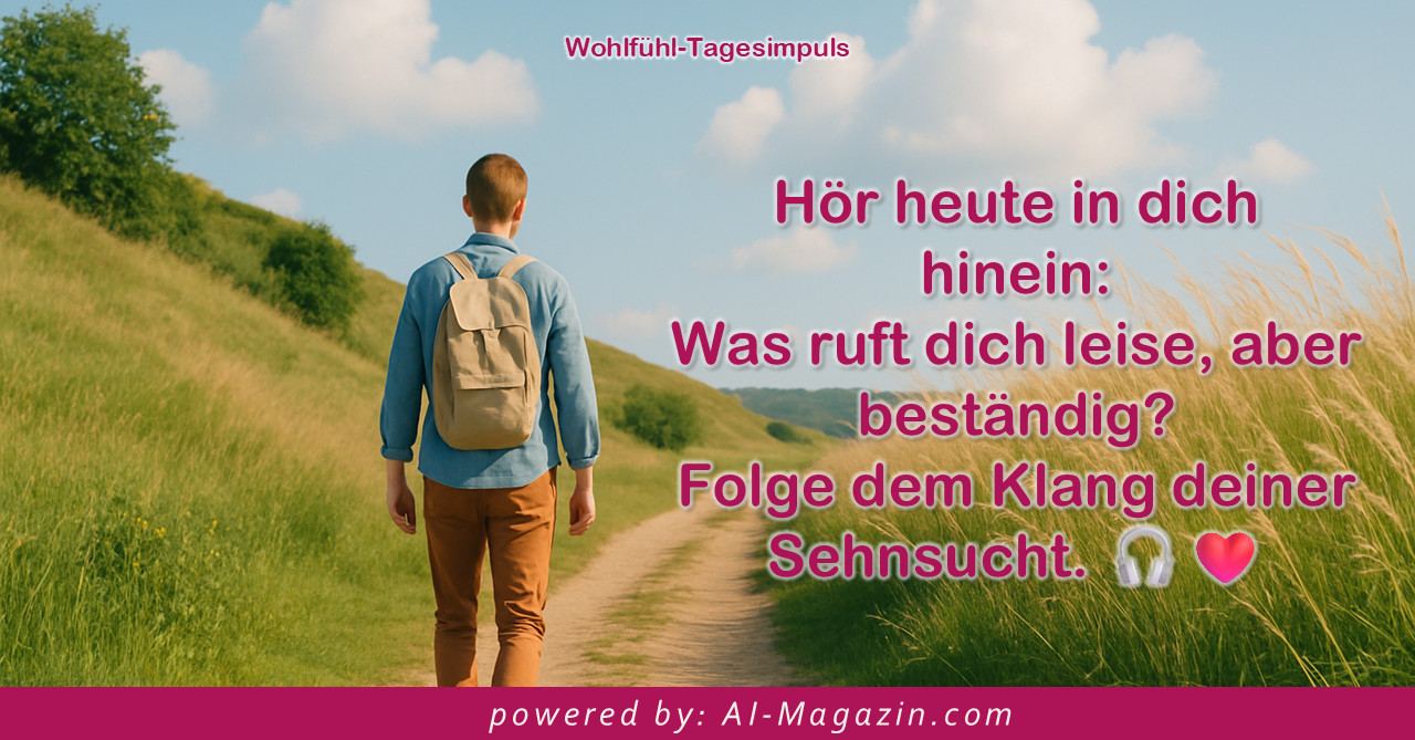Dein Wohlfühl-Tagesimpuls powered by: AI-Magazin.com