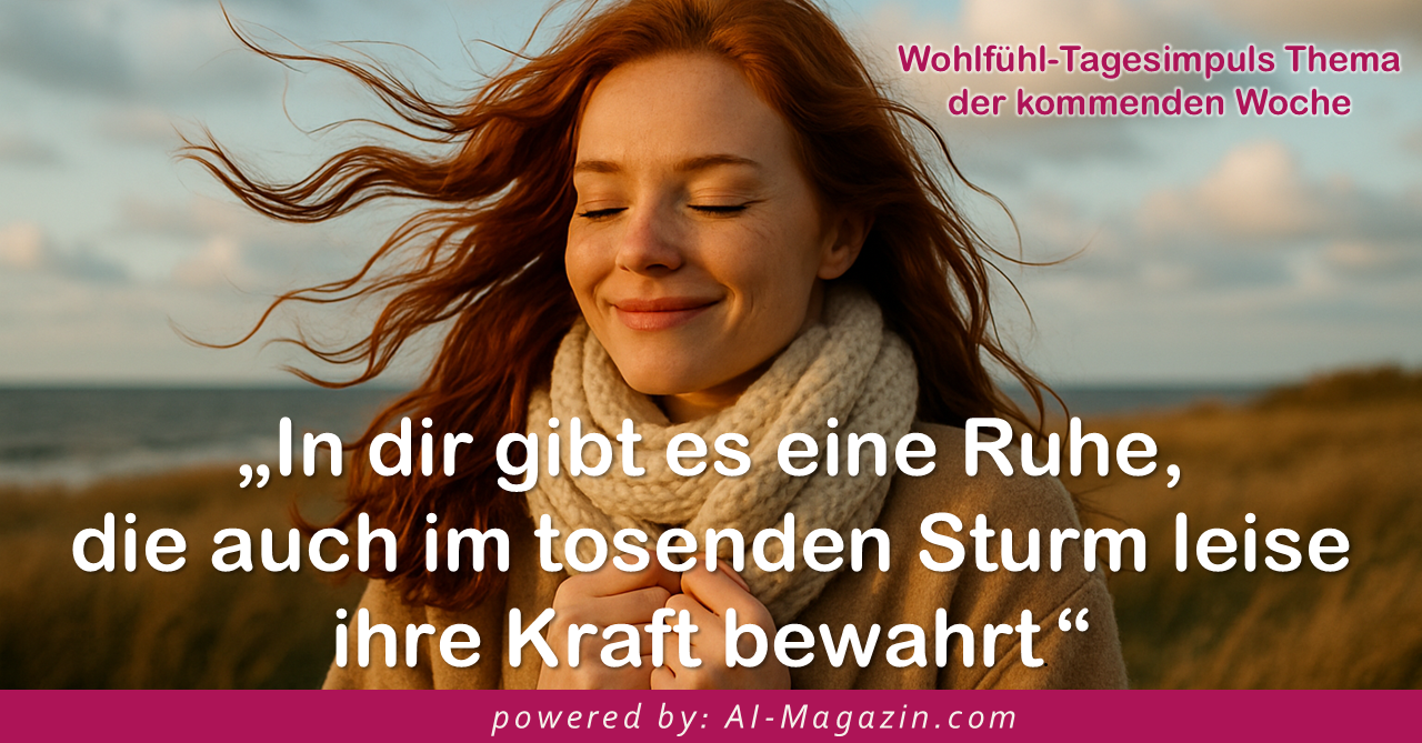 Dein Wohlfühl-Tagesimpuls powered by: AI-Magazin.com