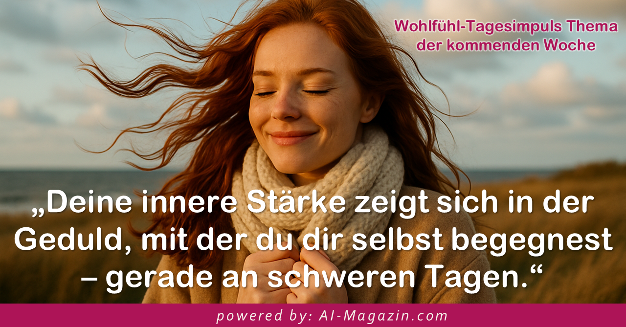 Dein Wohlfühl-Tagesimpuls powered by: AI-Magazin.com