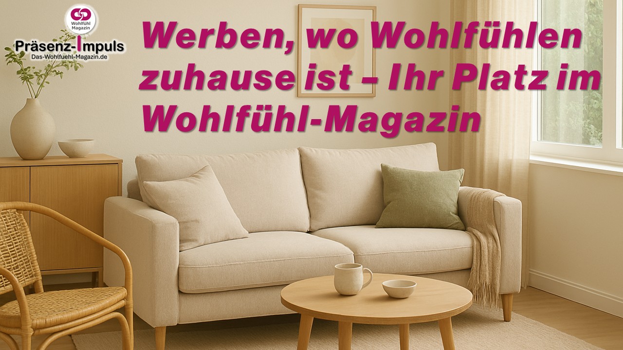 Ihr PLatz im Wohlfühl-Magazin